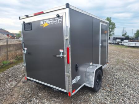 New 6x10 Single Axle Cargo / Enclosed Trailer W/ Ramp Door