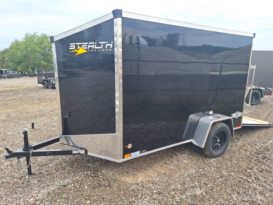 New 6x10 Single Axle Cargo / Enclosed Trailer W/ Ramp Door