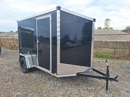 New 6x10 Single Axle Cargo / Enclosed Trailer W/ Ramp Door