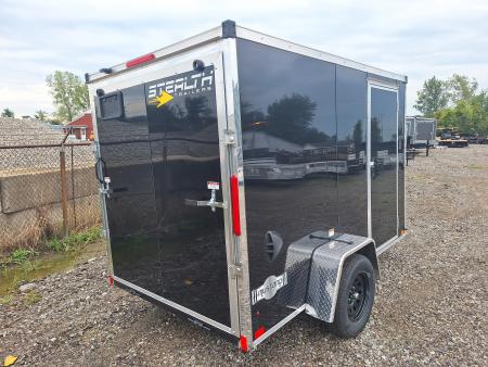 New 6x10 Single Axle Cargo / Enclosed Trailer W/ Ramp Door