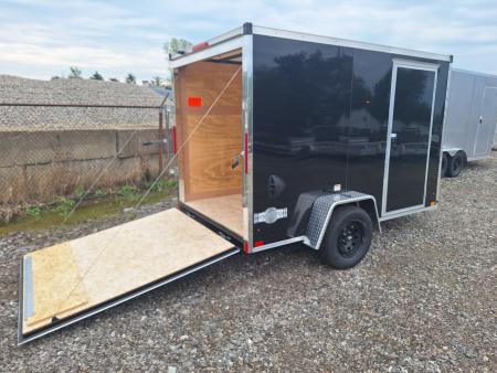 New 6x10 Single Axle Cargo / Enclosed Trailer W/ Ramp Door