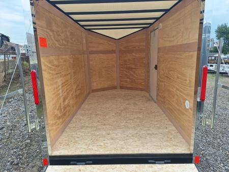 New 6x10 Single Axle Cargo / Enclosed Trailer W/ Ramp Door