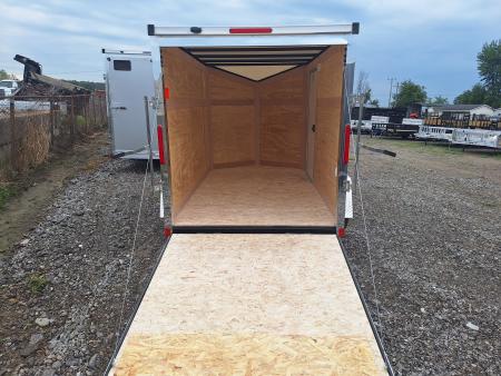 New 6x10 Single Axle Cargo / Enclosed Trailer W/ Ramp Door