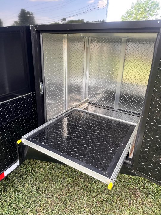 New 2027 8.5x28 Race Trailer-Finished Interior-7000LB Triple Torsion-- RECESSED E TRACK-Awning-Double Doors-GEN BOX