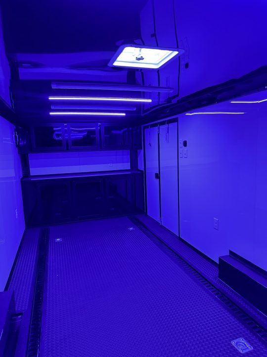 New 2027 8.5x28 Race Trailer-Finished Interior-7000LB Triple Torsion-- RECESSED E TRACK-Awning-Double Doors-GEN BOX