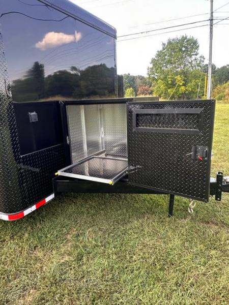 New 2027 8.5x28 Race Trailer-Finished Interior-7000LB Triple Torsion-- RECESSED E TRACK-Awning-Double Doors-GEN BOX