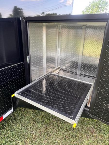 New 2027 8.5x28 Race Trailer-Finished Interior-7000LB Triple Torsion-- RECESSED E TRACK-Awning-Double Doors-GEN BOX