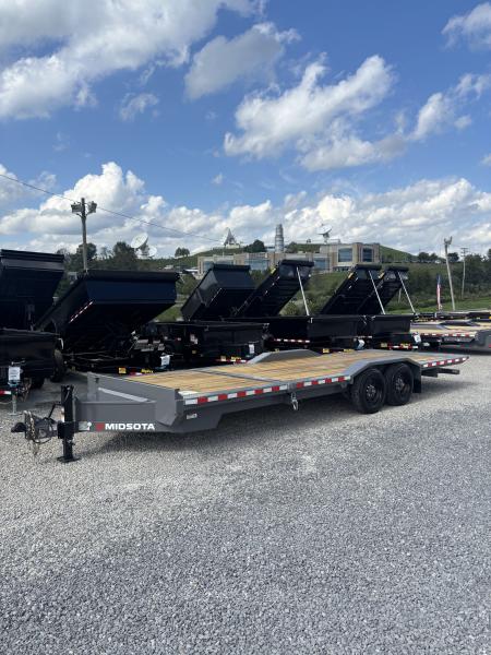 New 2027 Midsota 102x24 (18+6) Wide body- drive over fenders Equipment Trailer