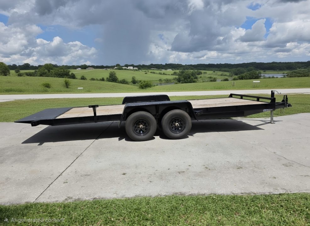 New 2026 Triple Crown Trailers 7x20 10K Hydraulic Power Tilt Tilt Trailer