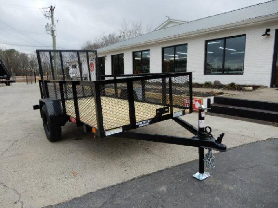 New 2027 Currahee 5x10 Utility, 2' Mesh Sides, Removable Ramp Gate