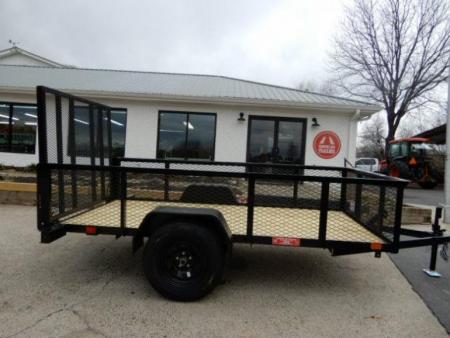 New 2027 Currahee 5x10 Utility, 2' Mesh Sides, Removable Ramp Gate