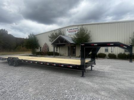 New 2027 Triple R 7X36 GOOSENECK 2 CAR HAULER 14K