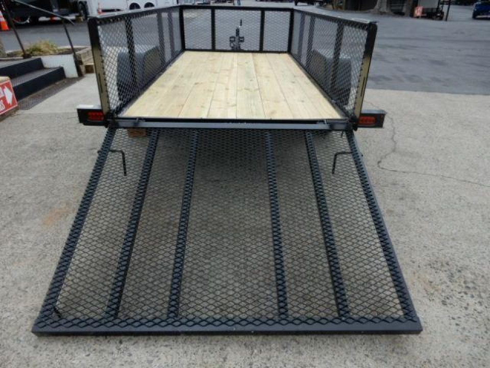 New 2027 Currahee 5x10 Utility, 2' Mesh Sides, Removable Ramp Gate
