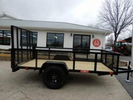 New 2027 Currahee 5x10 Utility, 2' Mesh Sides, Removable Ramp Gate
