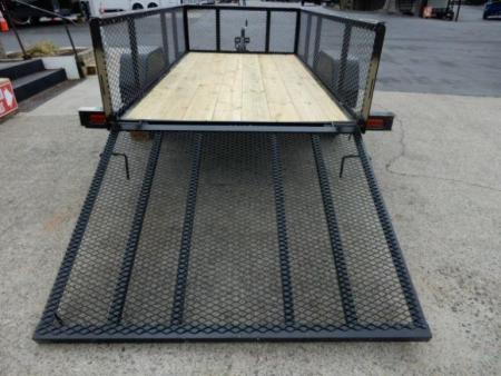 New 2027 Currahee 5x10 Utility, 2' Mesh Sides, Removable Ramp Gate