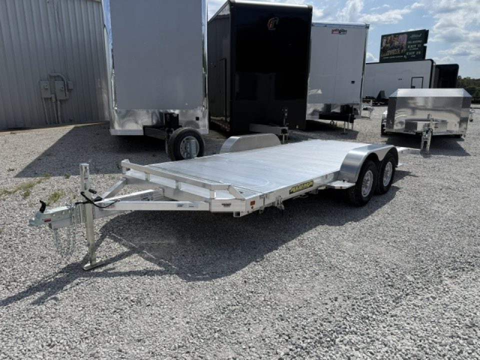 New Aluma 8216 Tilt Tandem Axle Electric Brake Front Rail STD 5K RTD 14" Aluminum Wheels