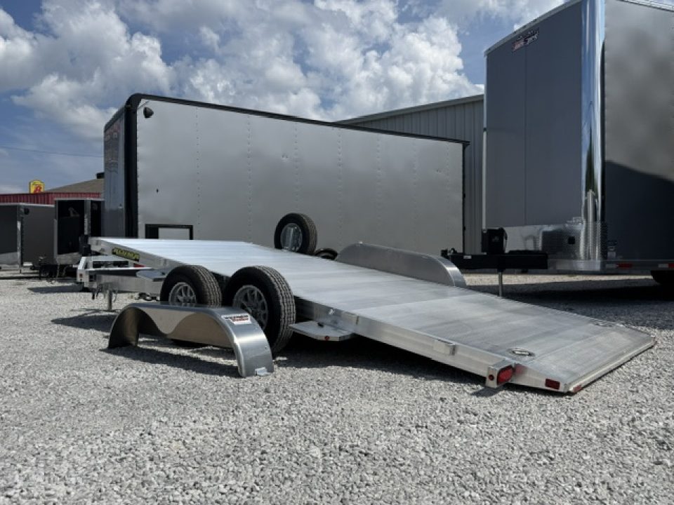 New Aluma 8216 Tilt Tandem Axle Electric Brake Front Rail STD 5K RTD 14" Aluminum Wheels