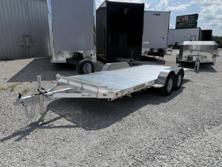 New Aluma 8216 Tilt Tandem Axle Electric Brake Front Rail STD 5K RTD 14" Aluminum Wheels