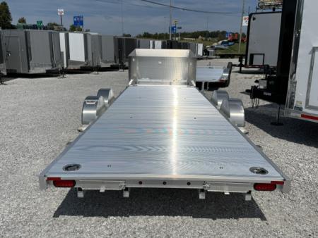 New Aluma 8220 Heavy Low Pro Tilt Tandem Axle Electric Brake Zero Degree Ramp Front Rail STD 5K RTD 15" Aluminum Wheels