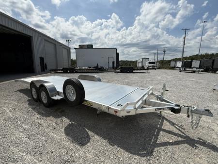 New Aluma 8220 Heavy Tilt Tandem Axle Electric Brake Front Rail STD 5K RTD 15" Aluminum Wheels