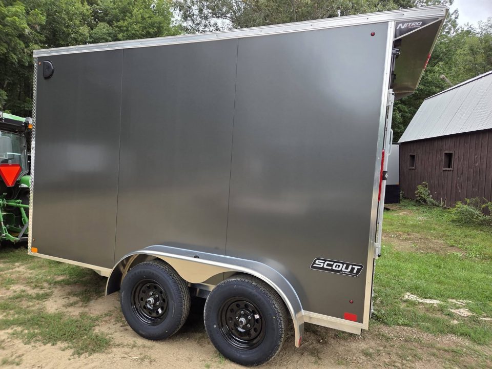 New 2027 Nitro 7X12 dual axle aluminum enclosed cargo trailer rear ramp Cargo / Enclosed Trailer