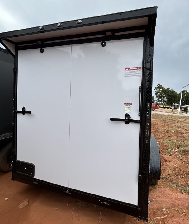 New 2026 Family Trailer 7x16 Tandem Axles Cargo / Enclosed Trailer - Screwless Exterior-Blackout Pkg- Rear Spoiler