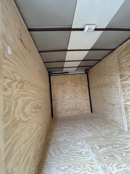 New 2026 Family Trailer 7x14 Tandem Axles Cargo / Enclosed Trailer-Screwless Exterior-Blackout Pkg-Rear Spoiler