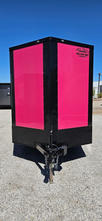 New 2026 Family Trailer 6x12 Tandem Axles Cargo / Enclosed Trailer- Screwless Exterior-Blackout Pkg-Rear Spoiler
