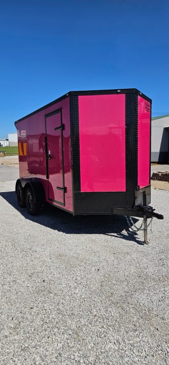 New 2026 Family Trailer 6x12 Tandem Axles Cargo / Enclosed Trailer- Screwless Exterior-Blackout Pkg-Rear Spoiler