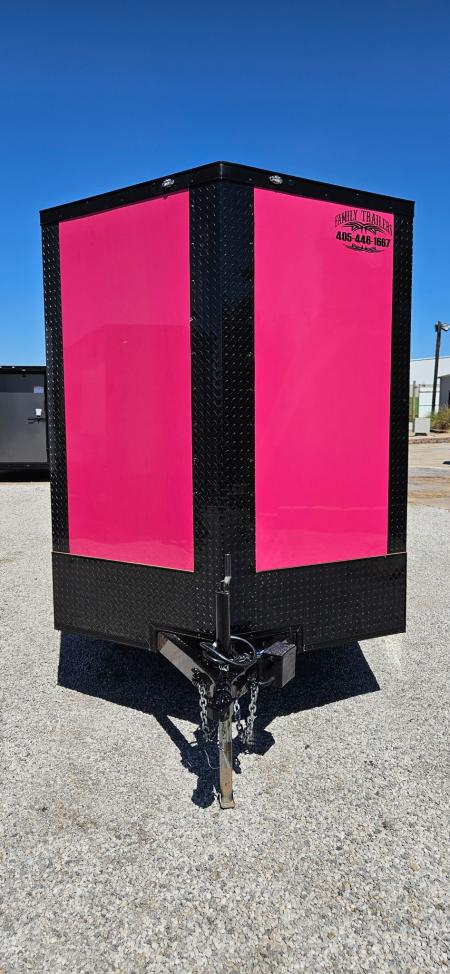 New 2026 Family Trailer 6x12 Tandem Axles Cargo / Enclosed Trailer- Screwless Exterior-Blackout Pkg-Rear Spoiler