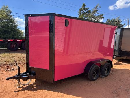 New 2026 Family Trailer 6x12 Tandem Axles Cargo / Enclosed Trailer- Screwless Exterior-Blackout Pkg-Rear Spoiler