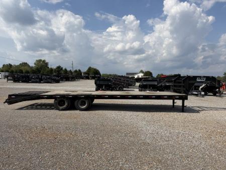 Used 2012 Elite 102"X30' 22.5K GVWR Gooseneck Flatbed Trailer