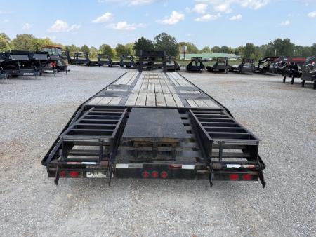 Used 2012 Elite 102"X30' 22.5K GVWR Gooseneck Flatbed Trailer