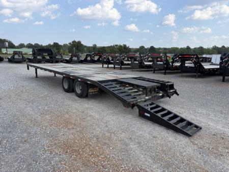Used 2012 Elite 102"X30' 22.5K GVWR Gooseneck Flatbed Trailer