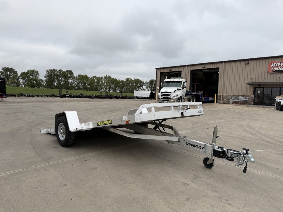 New 2027 Aluma 8214H-TILT Utility Tilt Trailer