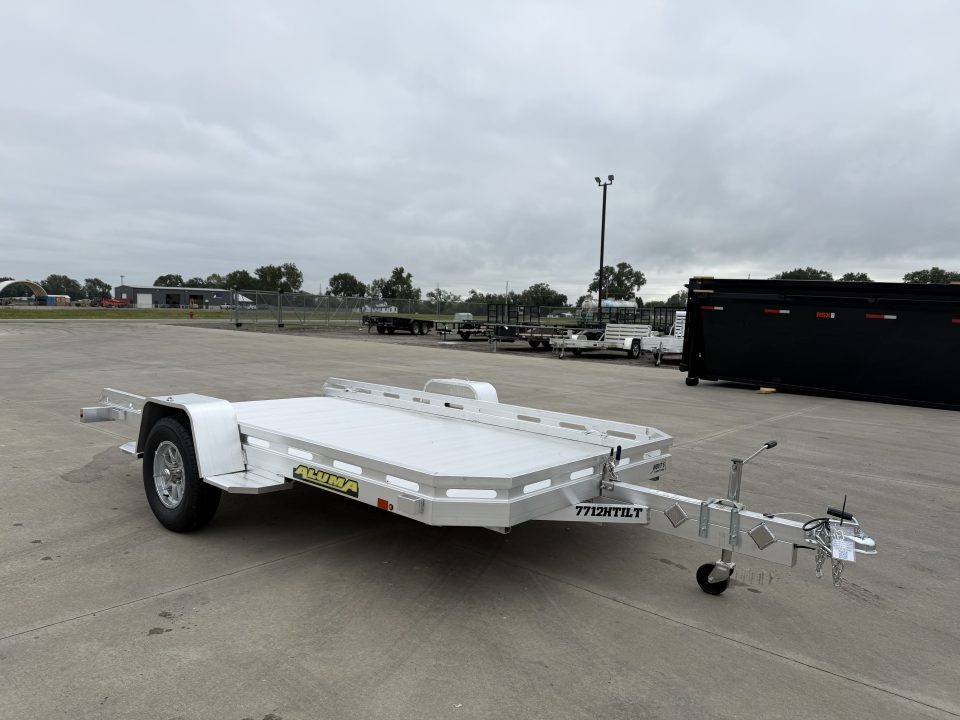 New 2027 Aluma 7712H-TILT Utility Tilt Trailer