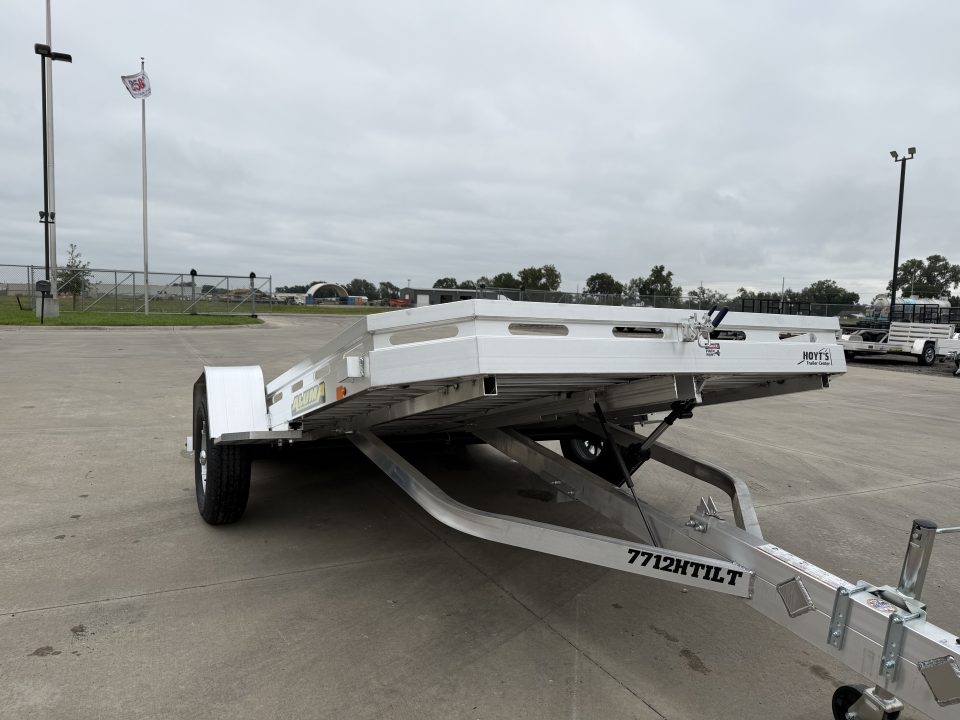 New 2027 Aluma 7712H-TILT Utility Tilt Trailer