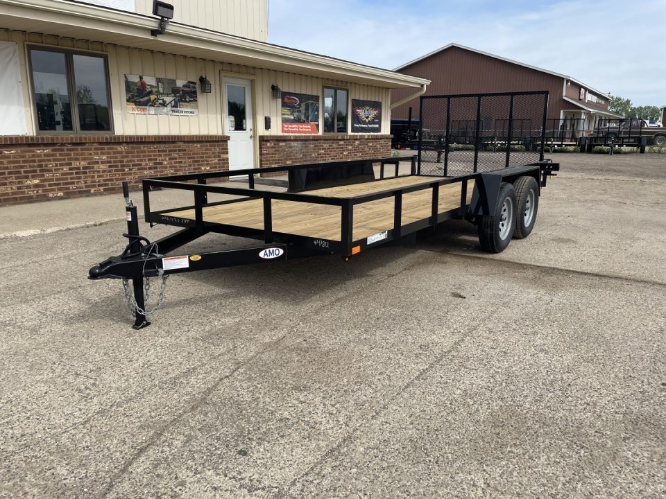 New 2027 AMO 76x16 TA2 Rail Side 7K Landscape Trailer