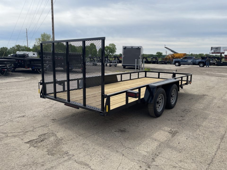 New 2027 AMO 76x16 TA2 Rail Side 7K Landscape Trailer