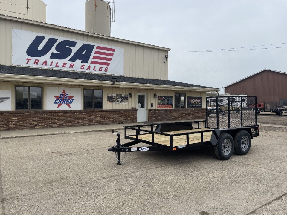 New 2027 AMO 76x12 Tandem Axle Low Side 7K Landscape Trailer