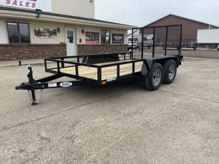 New 2027 AMO 76x12 Tandem Axle Low Side 7K Landscape Trailer