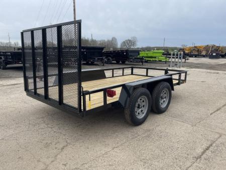 New 2027 AMO 76x12 Tandem Axle Low Side 7K Landscape Trailer