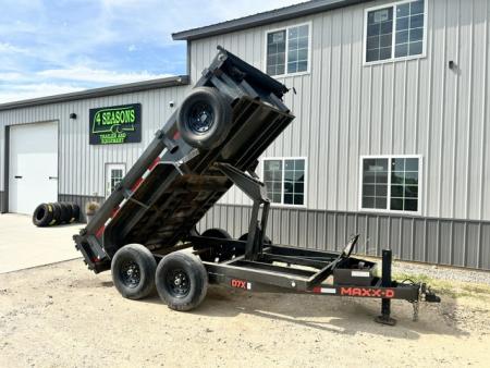 Used 2022 MAXXD D7X 72X12 12K GVWR TARP Dump Trailer