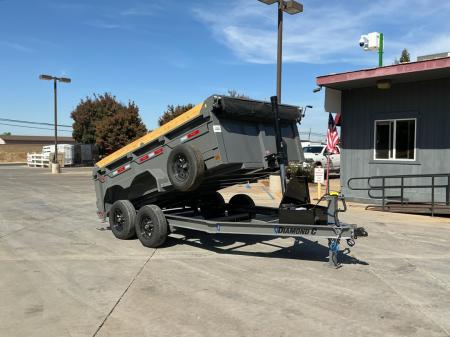 New 2027 Diamond C Trailers MDT206L12X77PS P3 6.5FT X 12FT 9890 GVW Dump Trailer