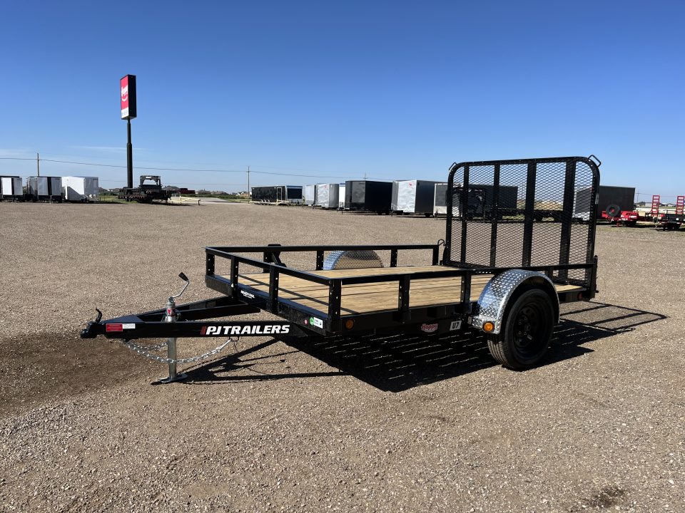 New 2027 PJ 77"x10' Single Axle Utility Trailer - U7
