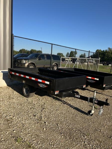New 2027 H&H Trailers 54x8 2900GVWR Convertible Panels/Detachable Tongue Dump Trailer