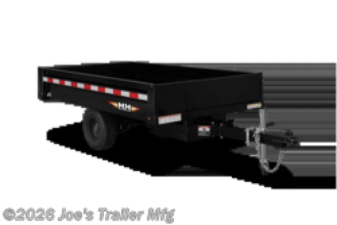 New 2027 H&H Trailers 54x8 2900GVWR Convertible Panels/Detachable Tongue Dump Trailer