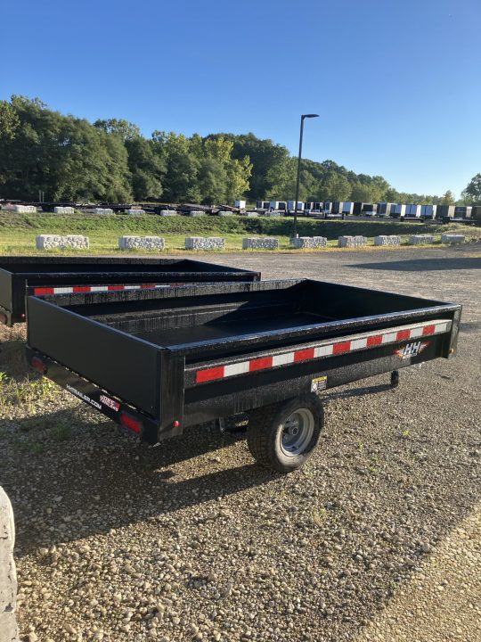New 2027 H&H Trailers 54x8 2900GVWR Convertible Panels/Detachable Tongue Dump Trailer