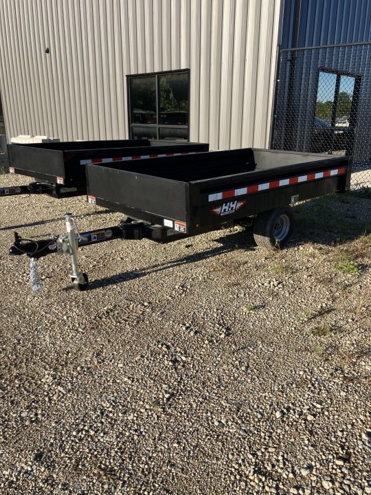 New 2027 H&H Trailers 54x8 2900GVWR Convertible Panels/Detachable Tongue Dump Trailer