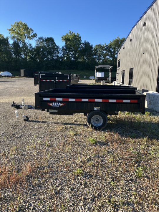 New 2027 H&H Trailers 54x8 2900GVWR Convertible Panels/Detachable Tongue Dump Trailer